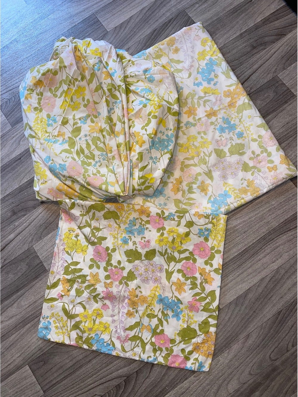 Vintage Floral Double Sheet Set